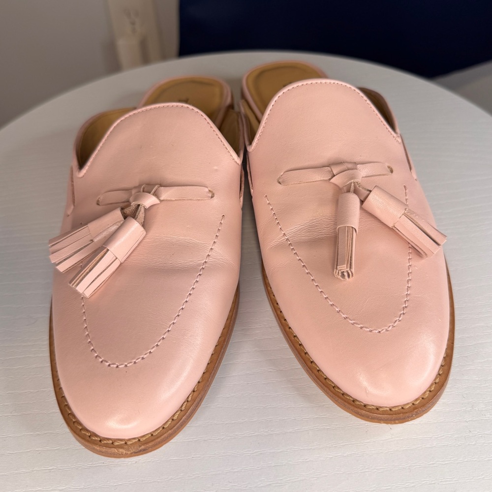 Talbots Pink, Tan Slides Shoes - Size 7.5
